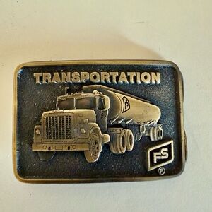 Vintage Farm service trucker belt, buckle special cast
